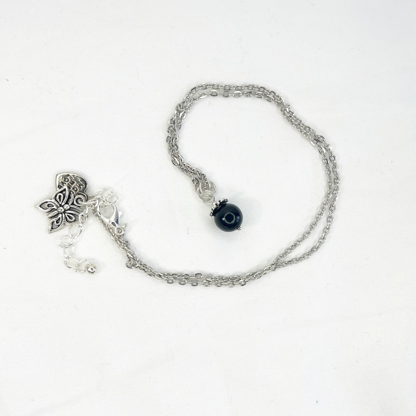 Black Jade Pendant Necklace