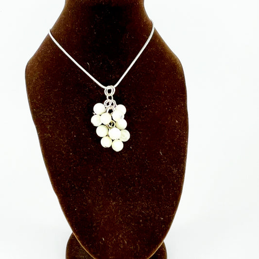 Mother of Pearl Cluster Pendant