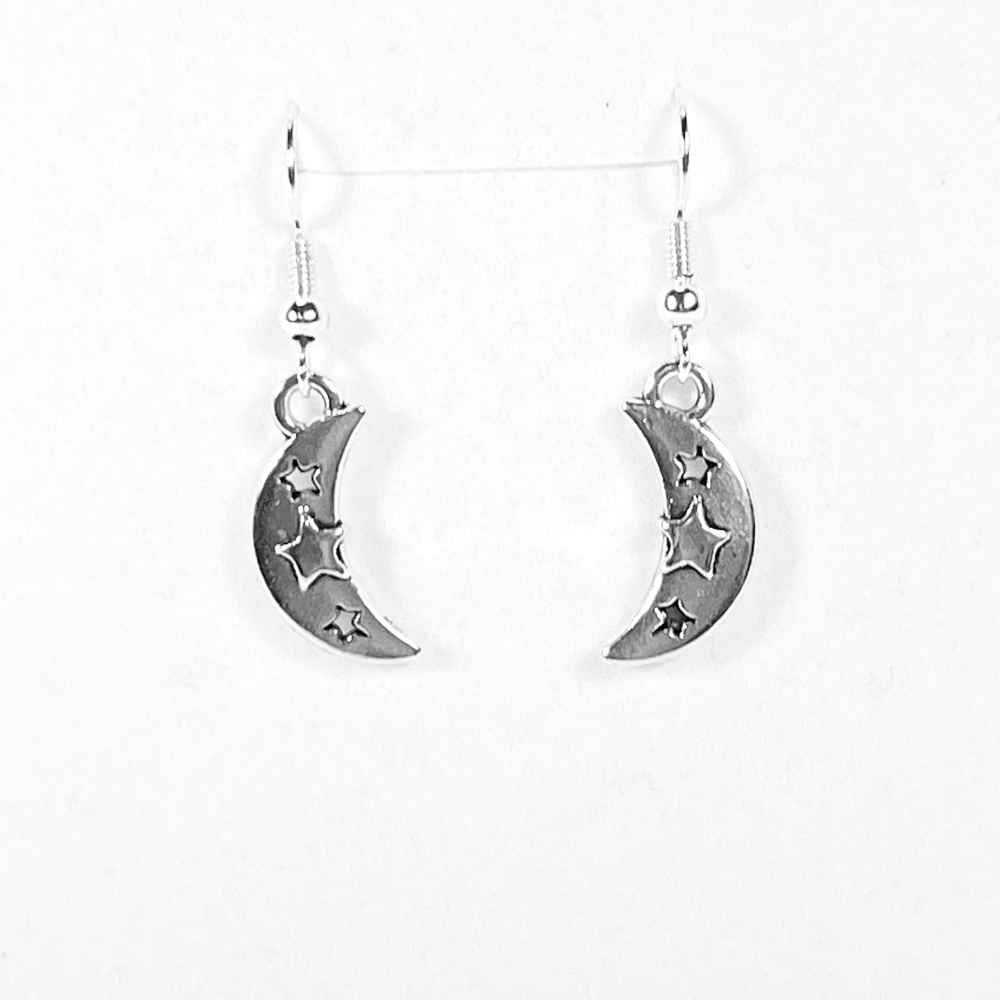 Crescent Moon Drop Earrings