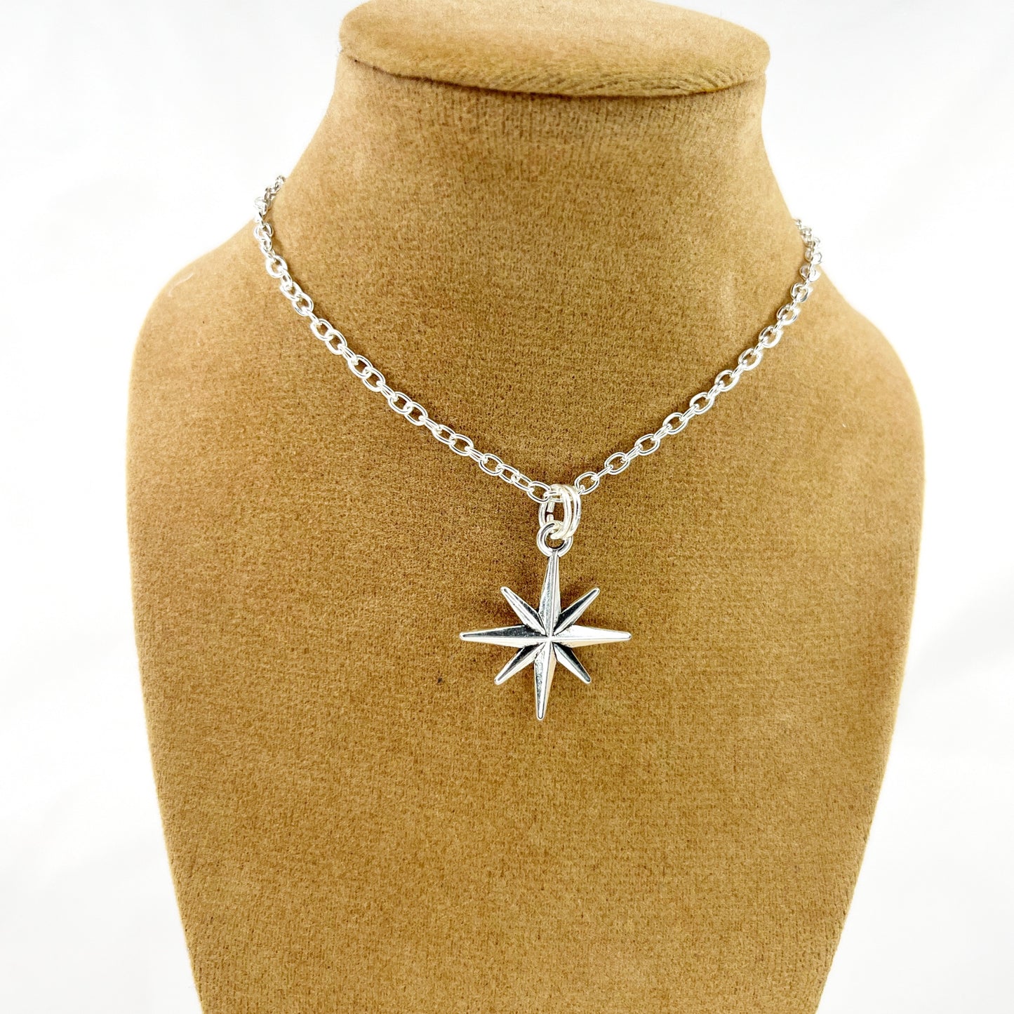 Silver Star Pendant Necklace