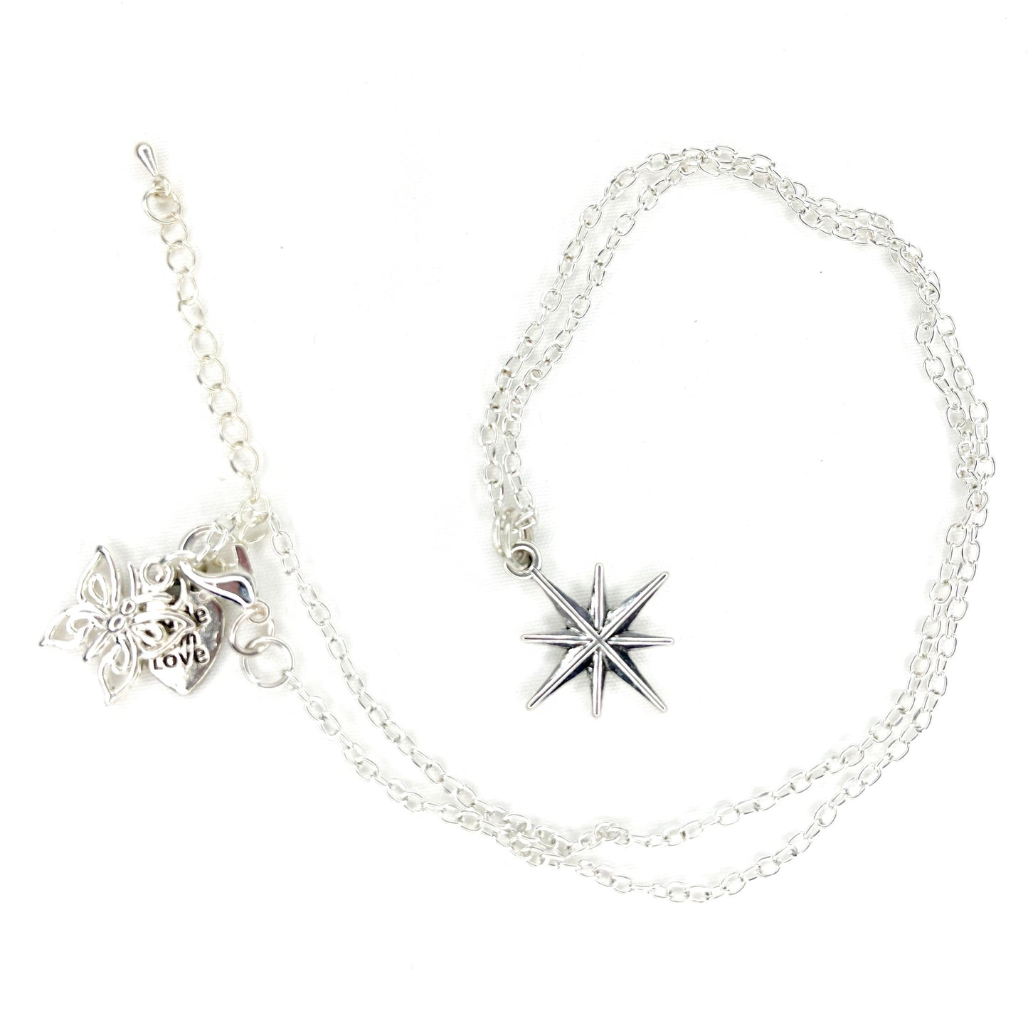 Silver Star Pendant Necklace