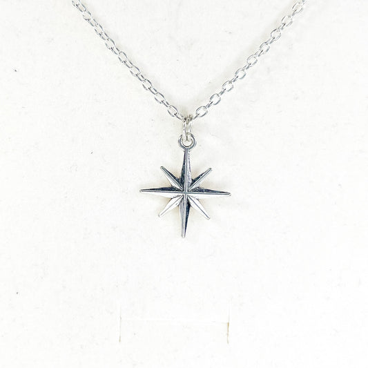 Silver Star Pendant Necklace