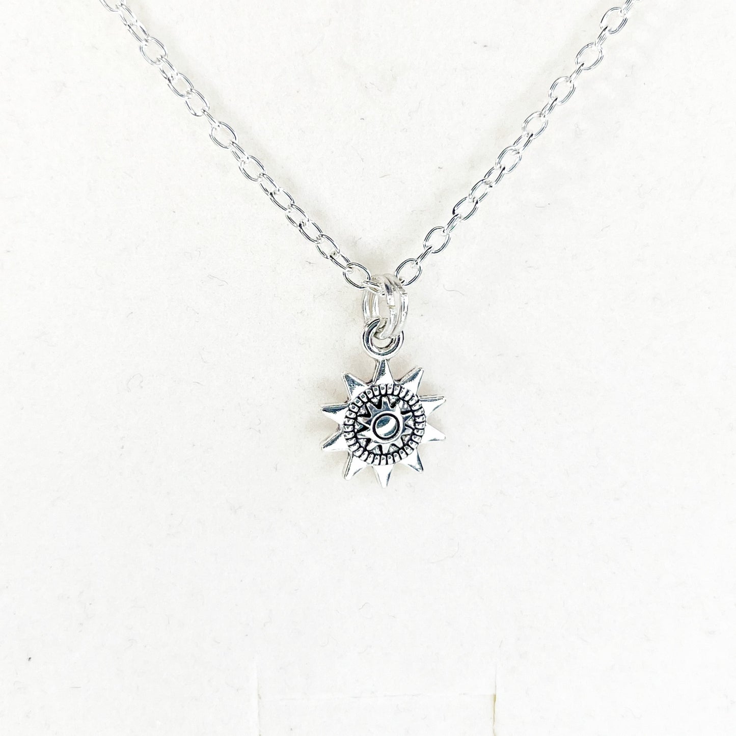 Sun Disc Pendant Necklace