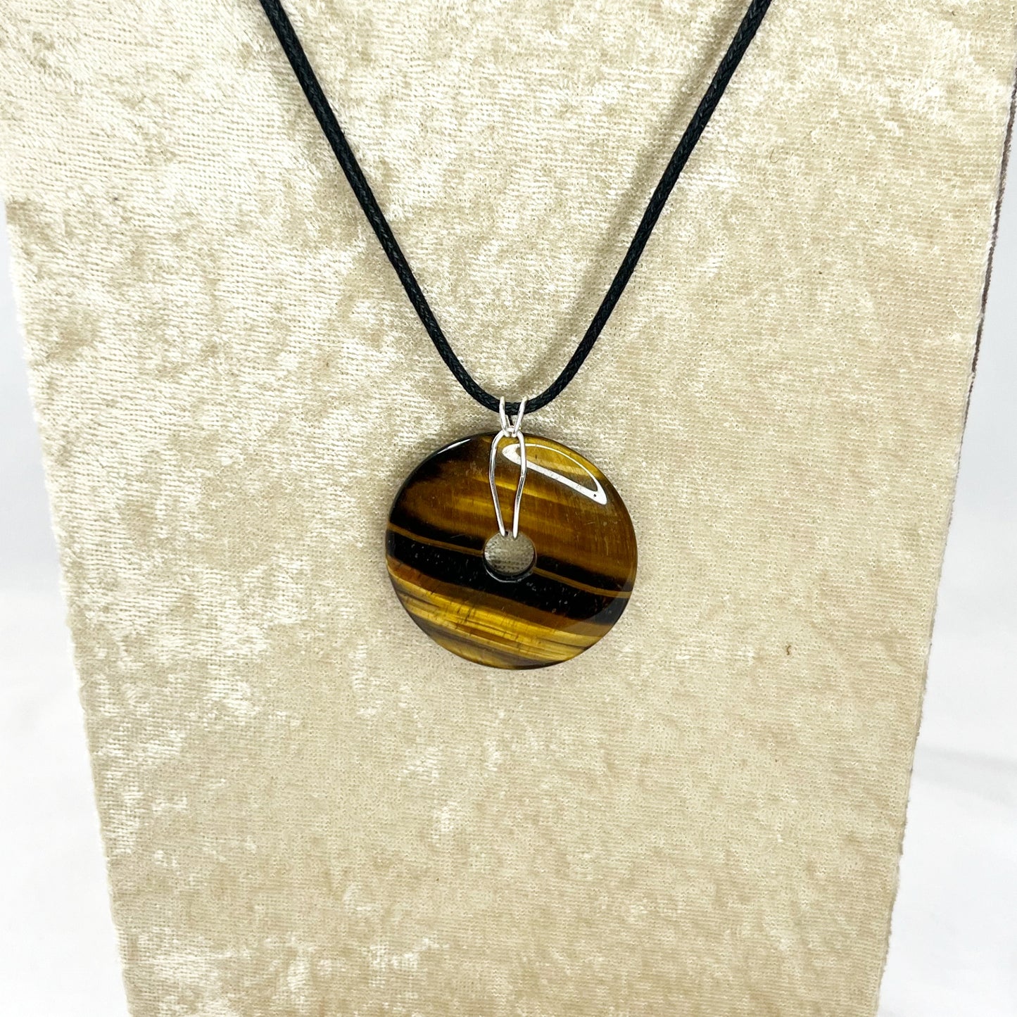 Tiger's Eye Donut Pendant