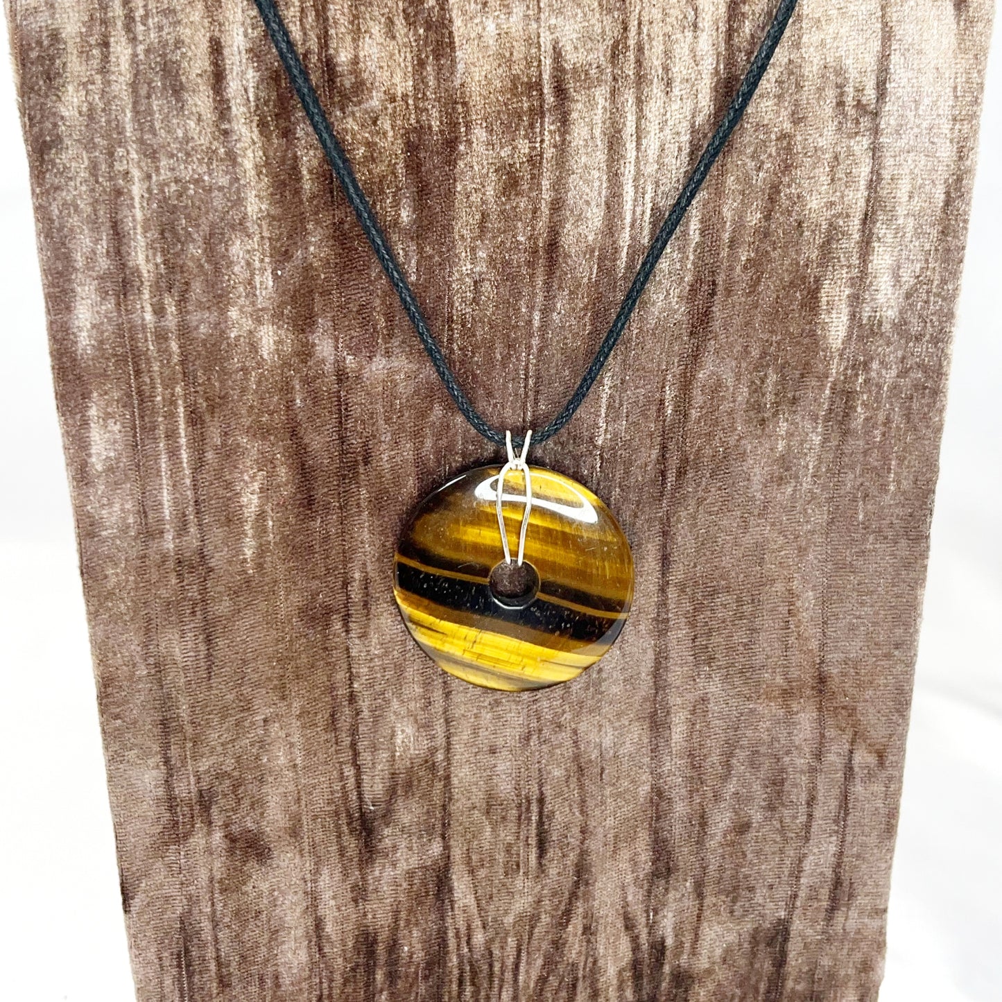 Tiger's Eye Donut Pendant
