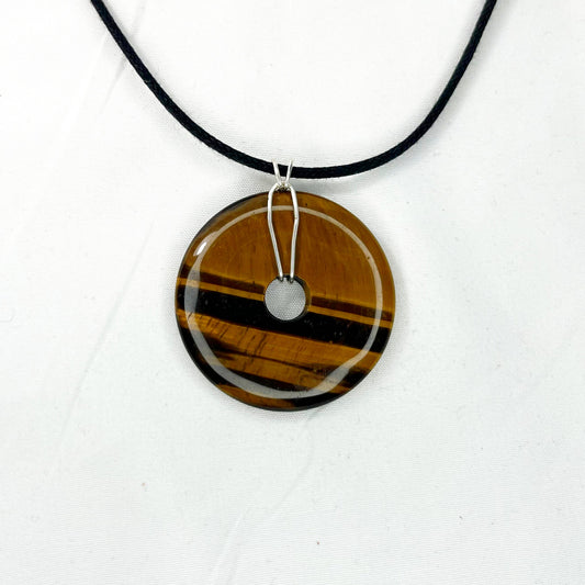 Tiger's Eye Donut Pendant