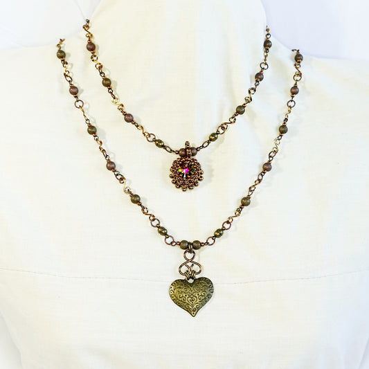Celtic Heart Convertible Jewellery Set