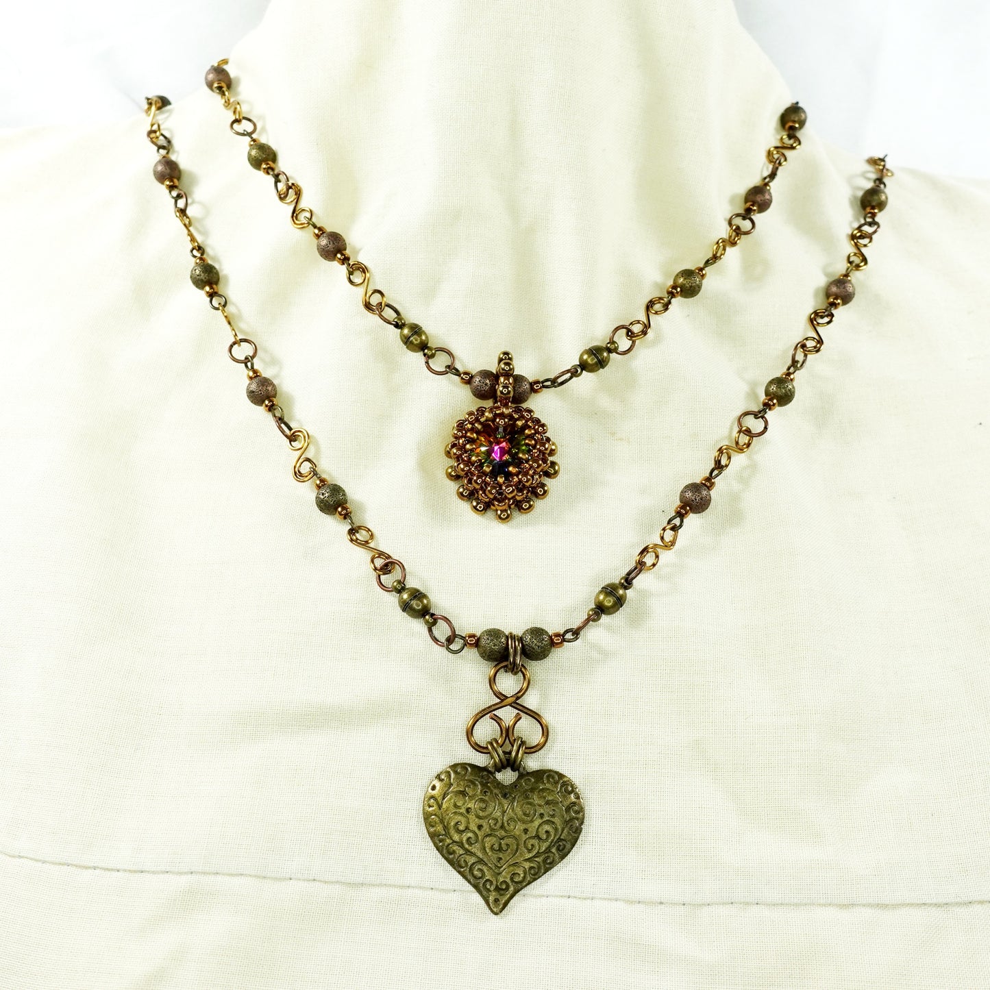 Celtic Heart Convertible Jewellery Set