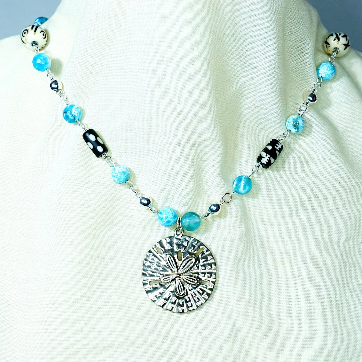 Sea Reef Turtle and Sand Dollar Convertible Jewellery Set