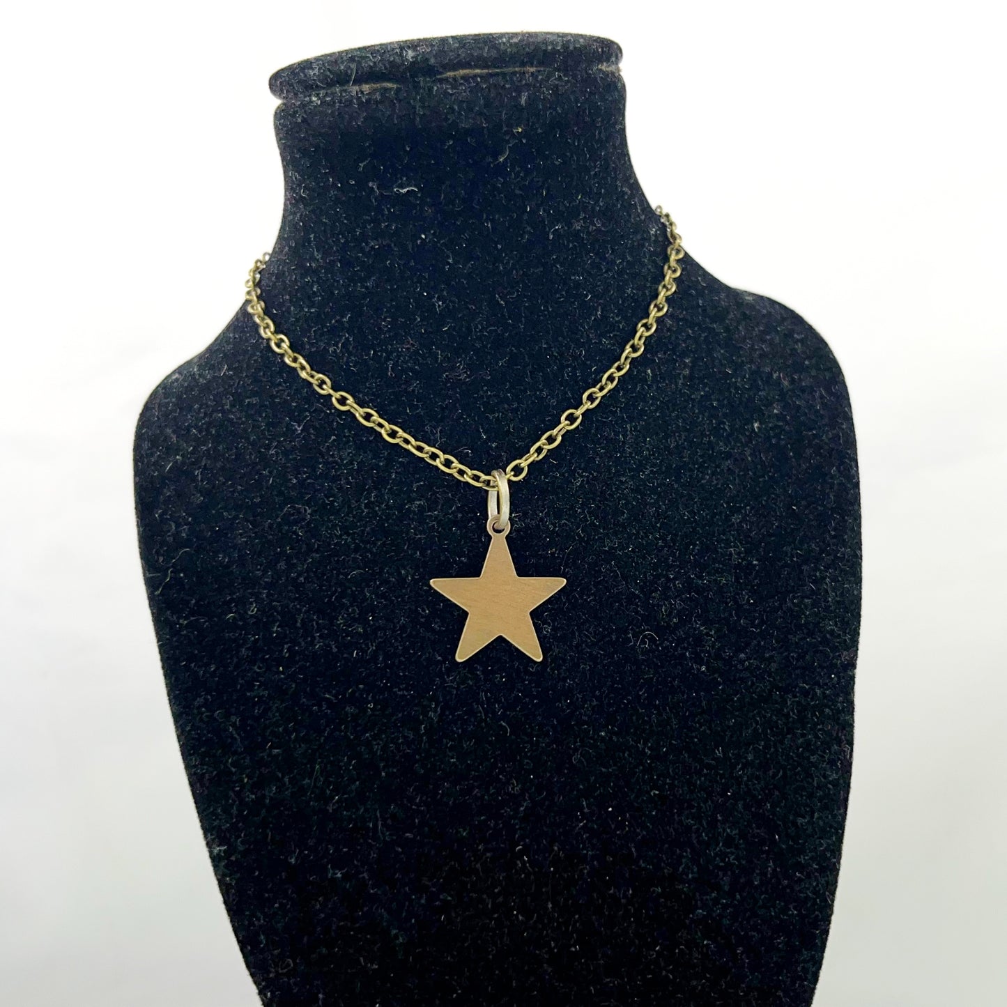 Brass Star Pendant Necklace