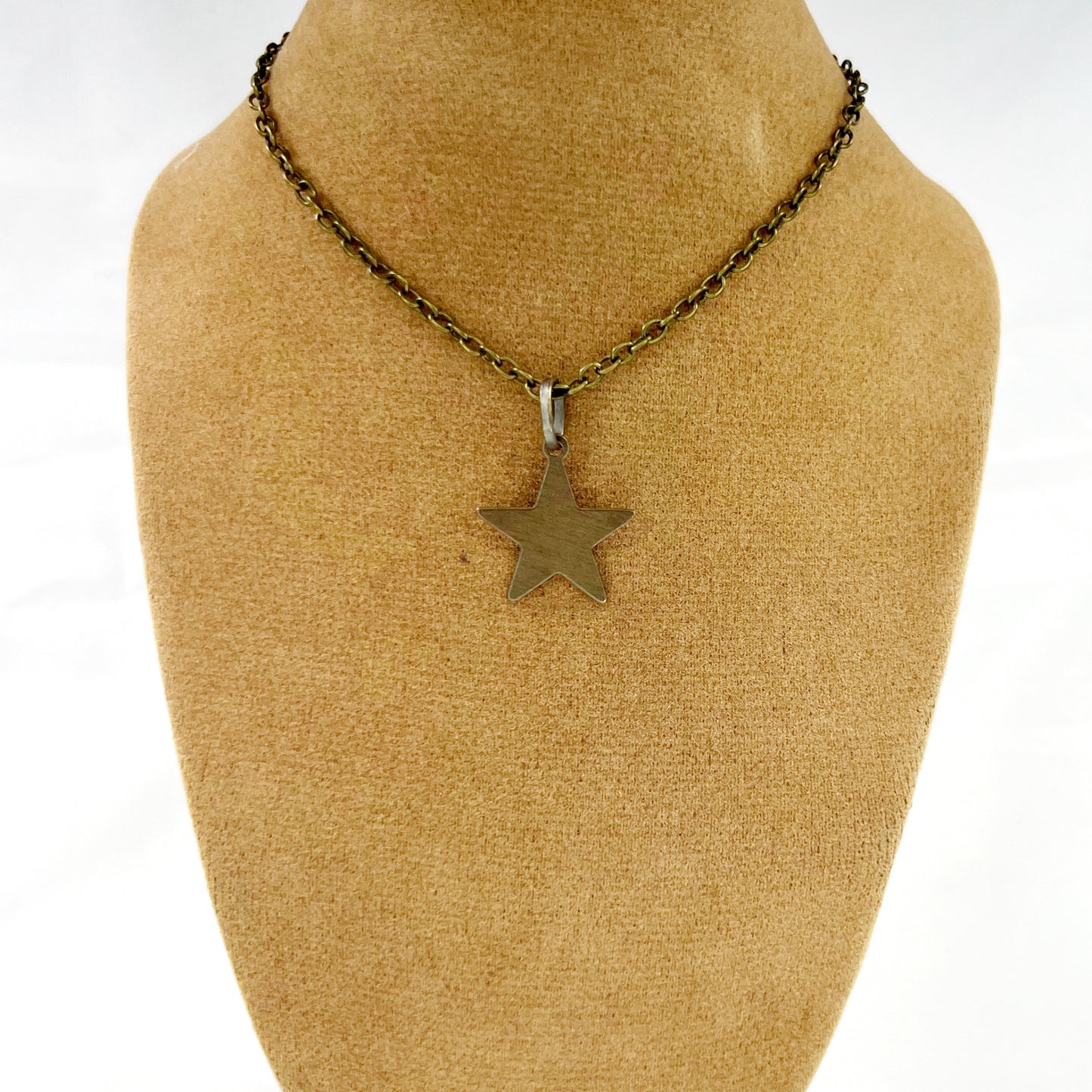 Brass Star Pendant Necklace