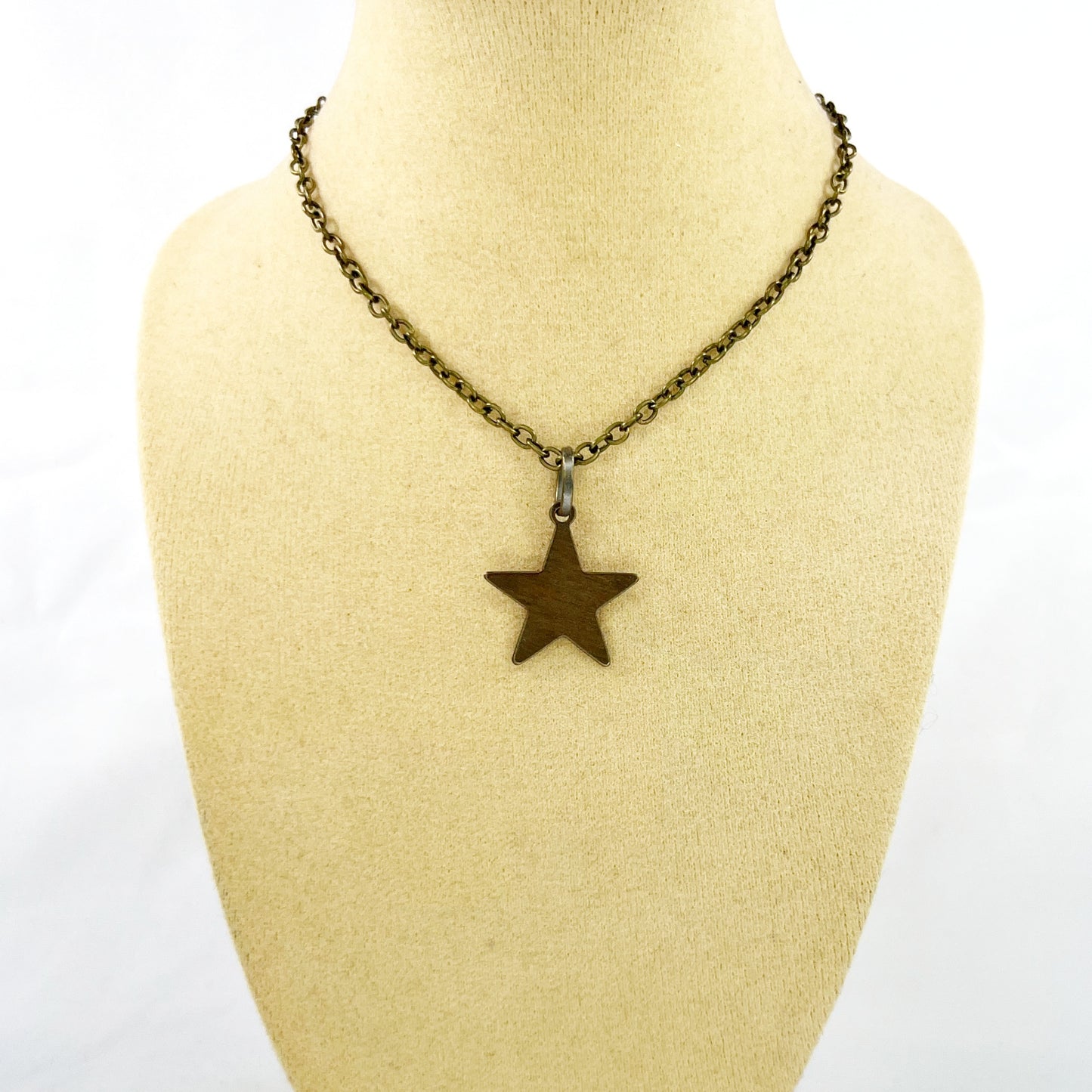 Brass Star Pendant Necklace