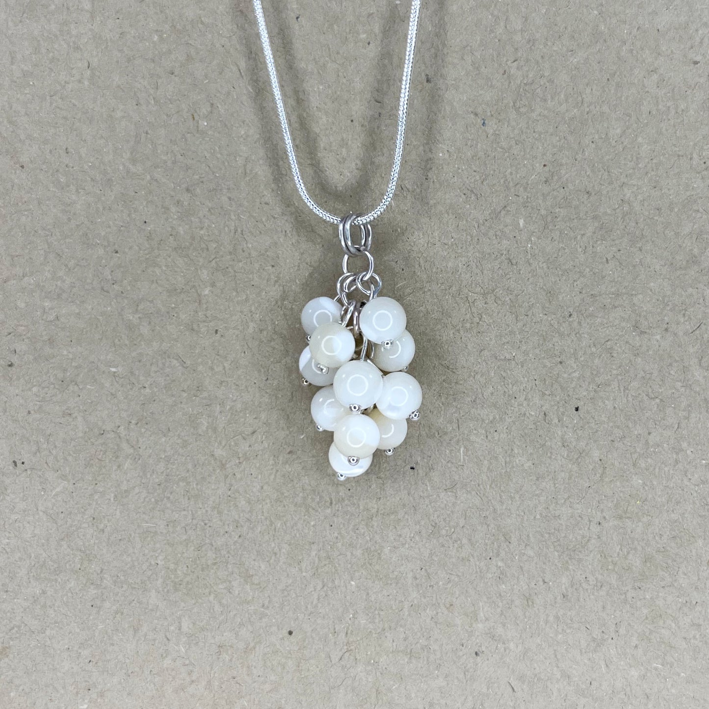 Mother of Pearl Cluster Pendant