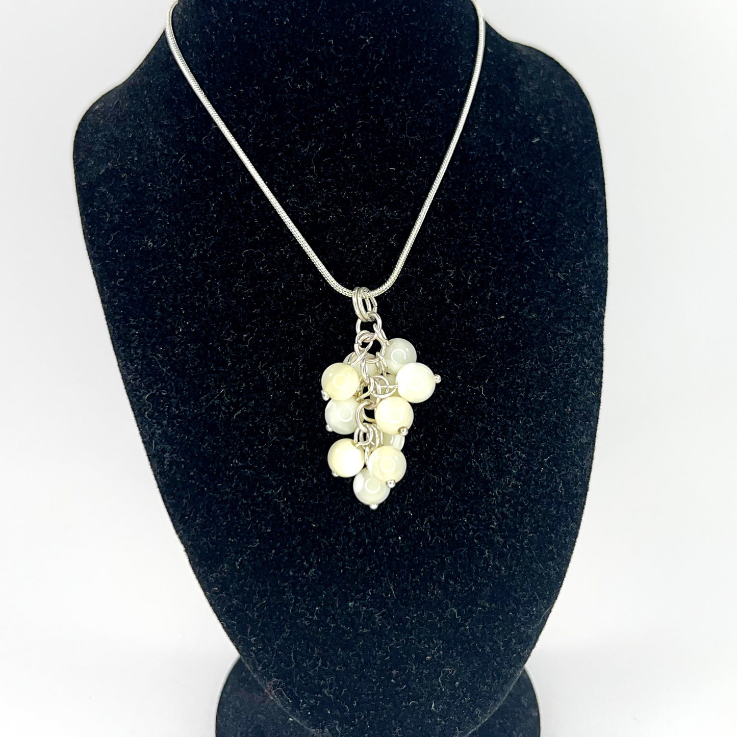 Mother of Pearl Cluster Pendant