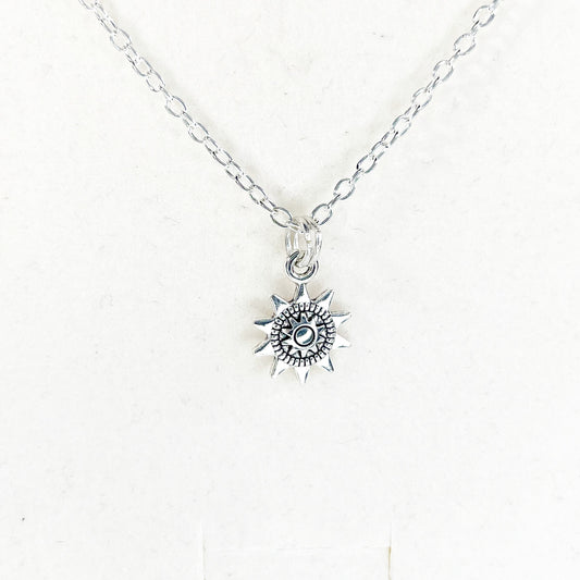 Sun Disc Pendant Necklace