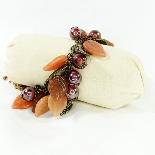 Autumn Berries Cluster Charm Bracelet